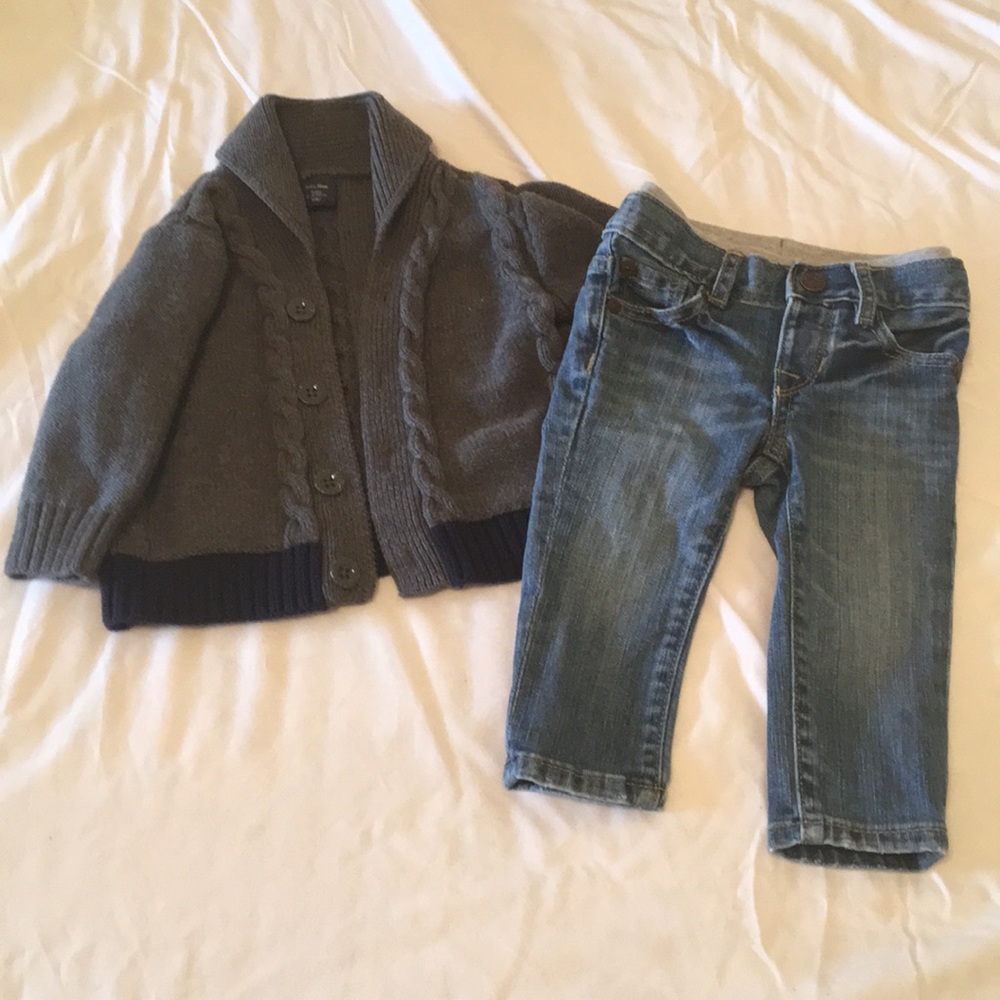 Baby Gap Cardigan/Sweater and jeans
